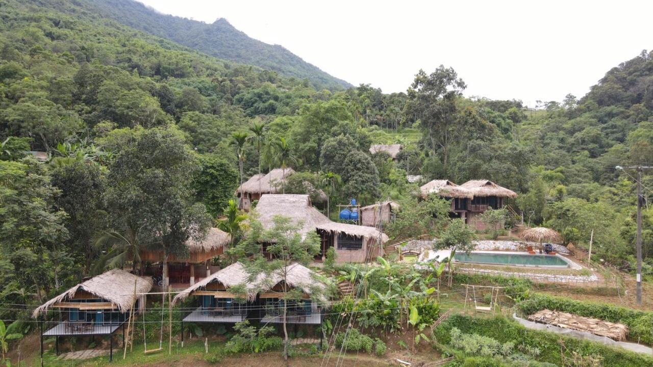 Puluong Bamboo Villa Huong Ba Thuoc Ngoại thất bức ảnh