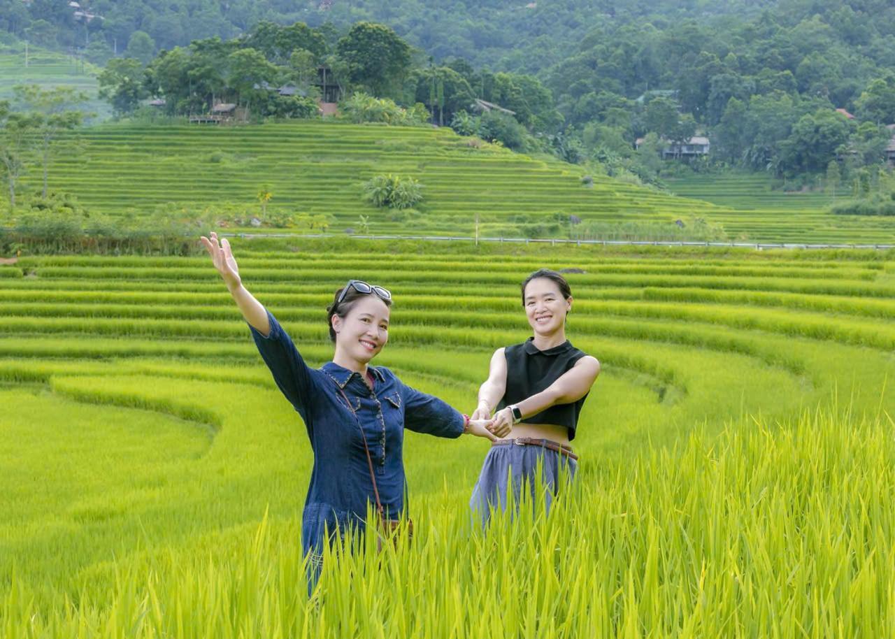 Puluong Bamboo Villa Huong Ba Thuoc Ngoại thất bức ảnh